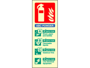 Dry powder extinguisher identification