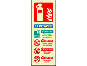 L2 powder extinguisher identification