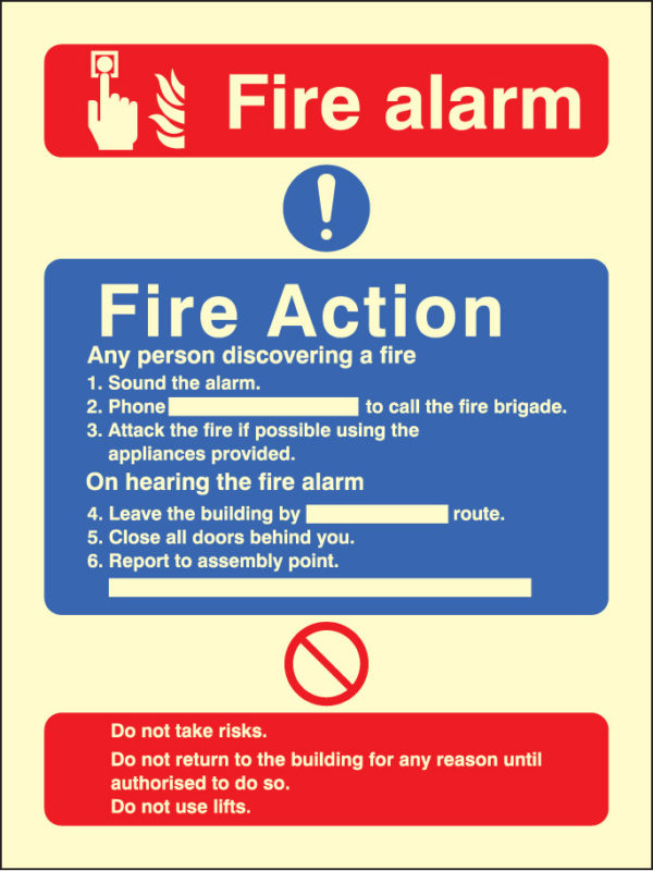 Fire action/call point with lift