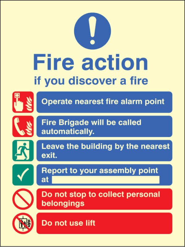 Fire action auto dial with lift