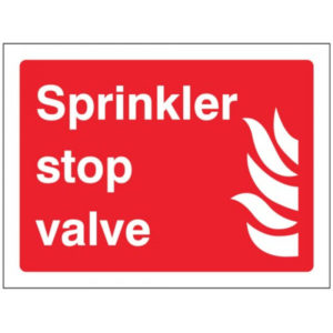 Sprinkler stop valve