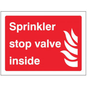 Sprinkler stop valve