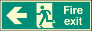 Fire exit left