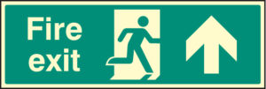 Fire exit straight on