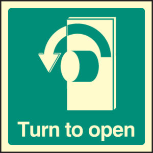 Turn to open left