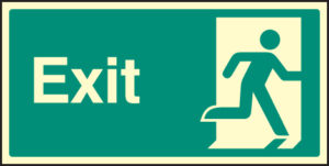 Exit right symbol