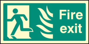 Fire exit left HTM