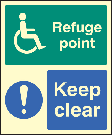 Refuge point keep clear