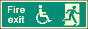 Disabled final fire exit
