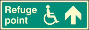 Refuge point arrow on