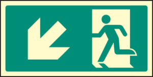 Arrow down left intermediate marker