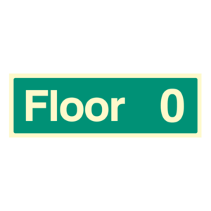 Floor and Stairway ID Signs Floor 0