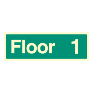 Floor and Stairway ID Signs Floor 1
