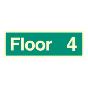 Floor and Stairway ID Signs Floor 4