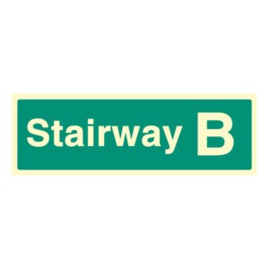 Floor and Stairway ID Signs Stairway B
