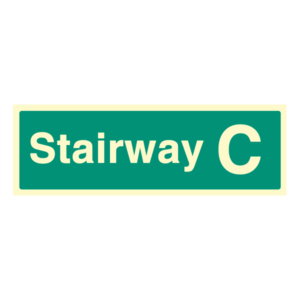 Floor and Stairway ID Signs Stairway C