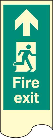 Door plate fire exit