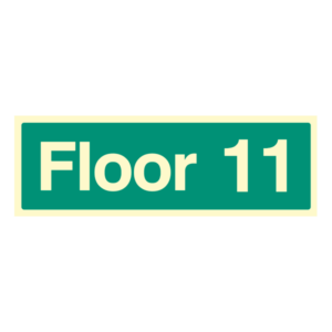 Floor and Stairway ID Signs Floor 11