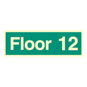Floor and Stairway ID Signs Floor 12