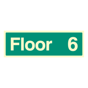 Floor and Stairway ID Signs Floor 6