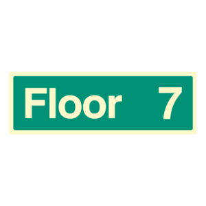Floor and Stairway ID Signs Floor 7